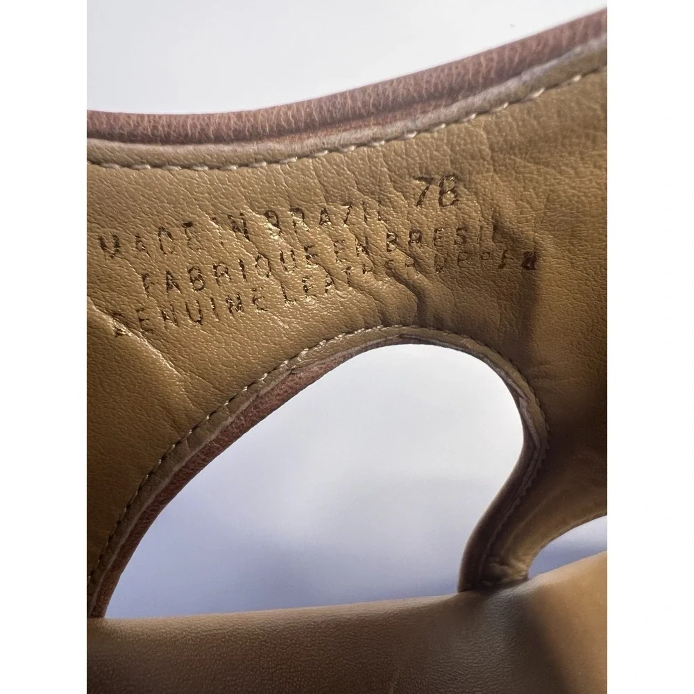 Anthropologie Schuler & Sons Wedges Women 7B Leather Reptile‎ Wood Heels Naja